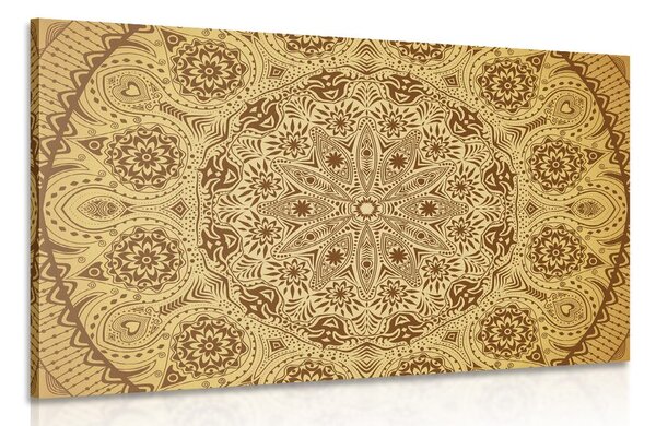 Stampa su tela – Mandala ornamentale con pizzo