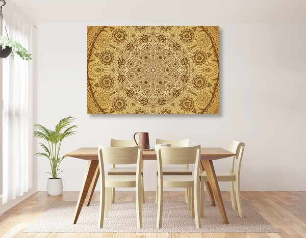 Stampa su tela – Mandala ornamentale con pizzo
