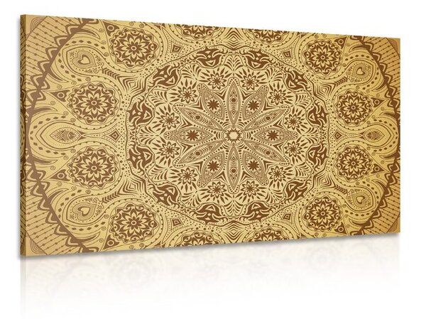 Stampa su tela – Mandala ornamentale con pizzo
