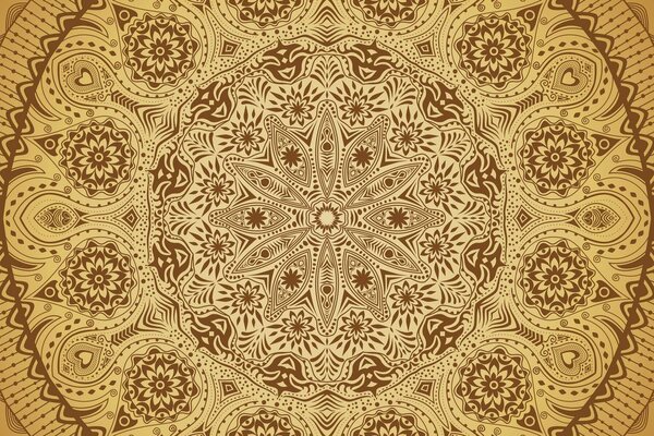 Stampa su tela – Mandala ornamentale con pizzo