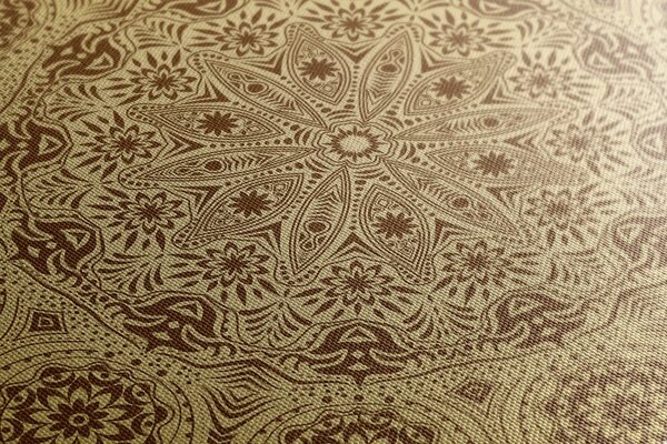 Stampa su tela – Mandala ornamentale con pizzo