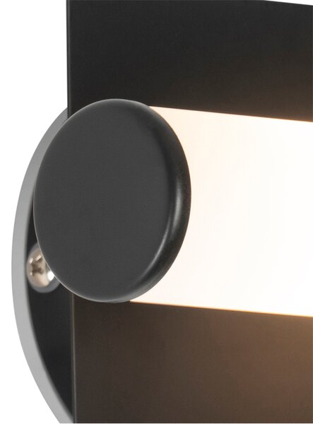 Lampada da parete moderna per bagno nera IP44 2 luci - Bath