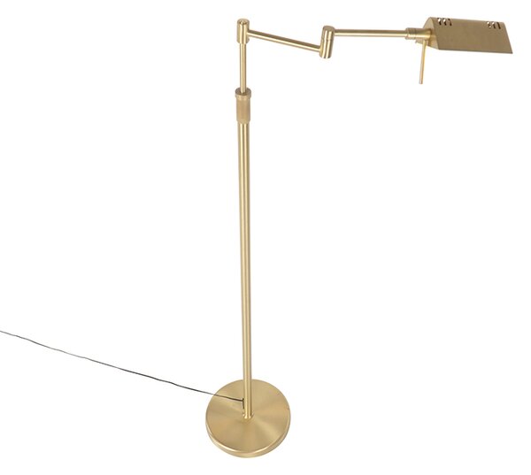 Lampada da terra in ottone con LED e dimmer touch - Notia