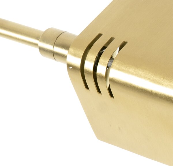 Lampada da terra in ottone con LED e dimmer touch - Notia
