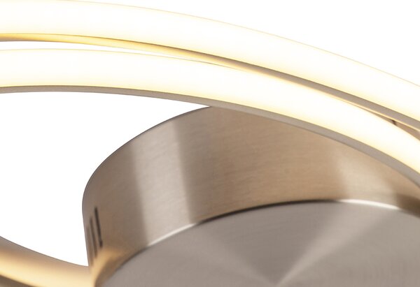 Plafoniera di design in acciaio con LED a 3 livelli di dimmerazione - Rowan
