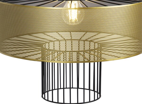 Lampada a sospensione di design oro con nero 40 cm - Tess