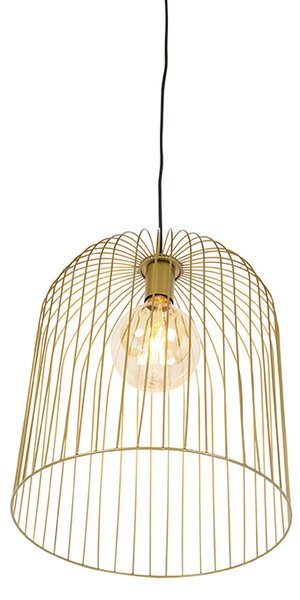 Lampada a sospensione di design oro - Wire Knock