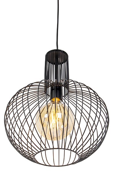 Lampada a sospensione di design nera - Wire Bake