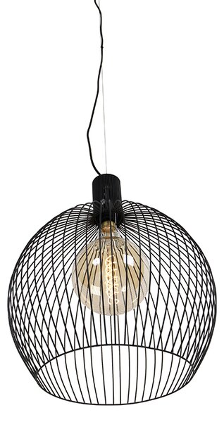 Lampada a sospensione rotonda di design nera 50 cm - Dos