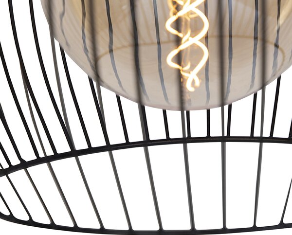 Lampada a sospensione rotonda di design nera 40 cm - Dos