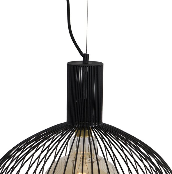 Lampada a sospensione rotonda di design nera 50 cm - Dos