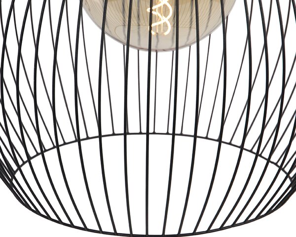 Lampada a sospensione rotonda di design nera 50 cm - Dos