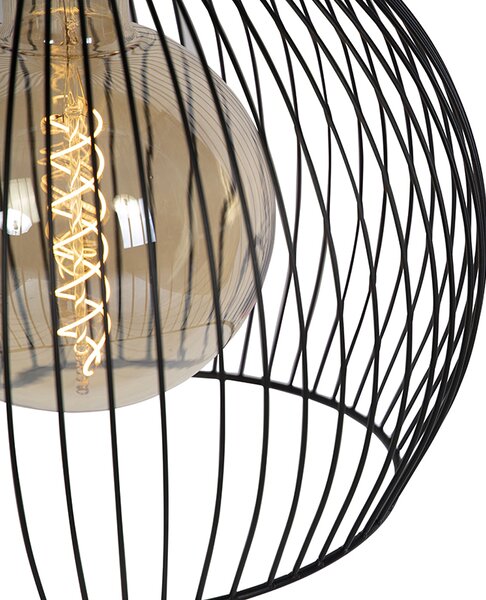 Lampada a sospensione rotonda di design nera 40 cm - Dos
