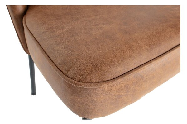 Sedie da pranzo in set marrone cognac in imbottito 2 pz Vogue – WOOOD