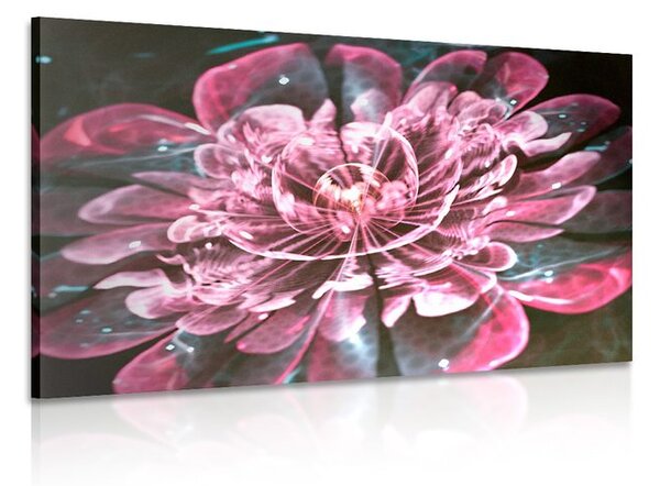 Quadro su tela – Magico fiore rosa