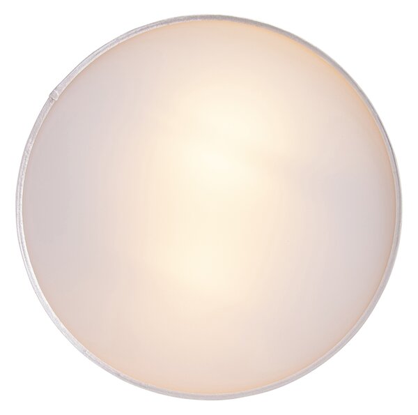 Plafoniera moderna rosa 40 cm con interno oro - Drum