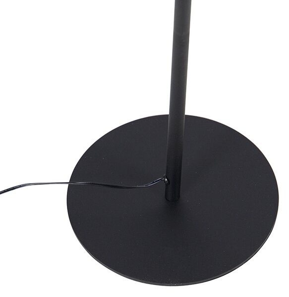 Lampada da terra di design nera con LED e dimmer touch - Palka