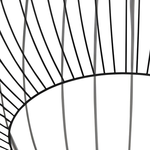 Lampada a sospensione di design rotonda nera 70 cm - Dos
