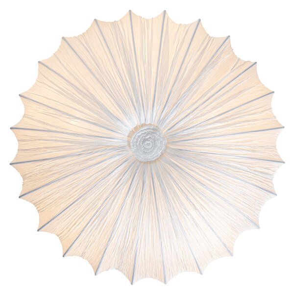 Plafoniera di design in seta bianca 60 cm 5 luci - Plu