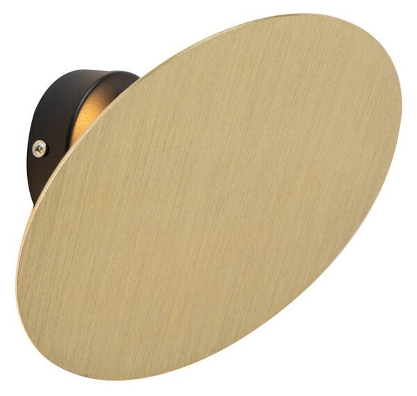 Applique da parete design rotonda oro - Pulley