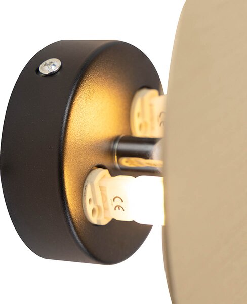 Applique da parete design rotonda oro - Pulley