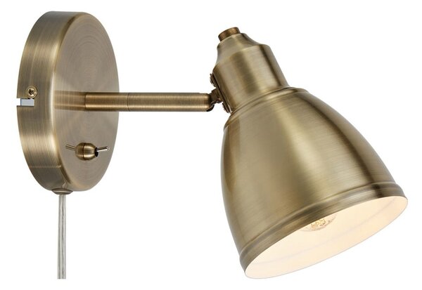 Lampada da parete in colore bronzo Story - Markslöjd