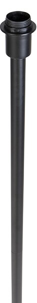 Lampada da terra moderna nera senza paralume 149 cm - Simplo