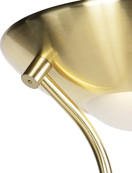 Lampada da terra dorata con lampada da lettura inclusa LED e dimmer - Diva 2