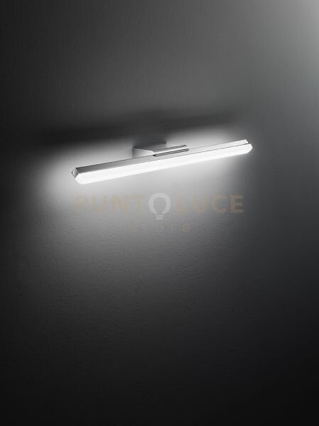 Applique metallo cromo lucido e acrilico bold led 14w 3000k cri?80 