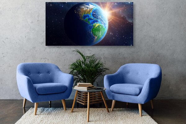Stampa su tela – Pianeta Terra blu