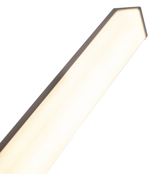 Applique da parete moderna per bagno nera 92 cm IP44 - Cascada