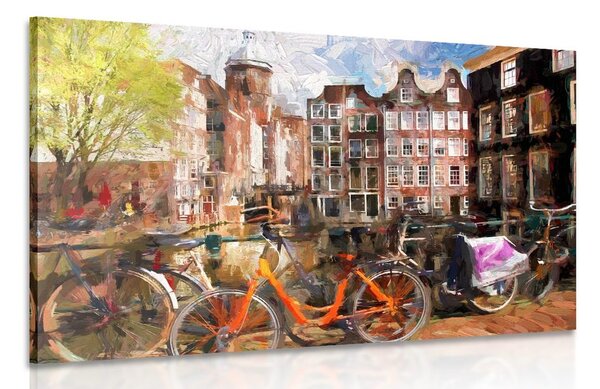 Stampa su tela – Amsterdam disegnata