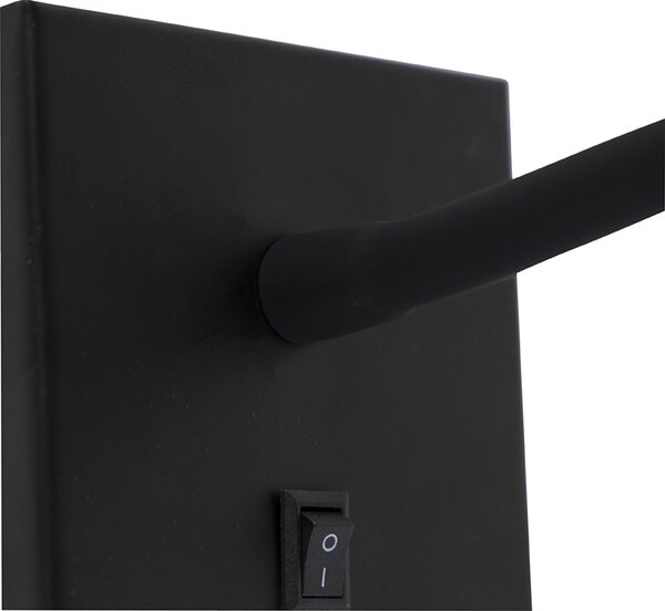 Lampada da parete moderna flessibile LED nera - Flex