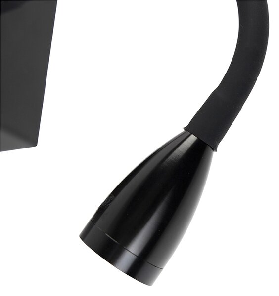 Lampada da parete moderna flessibile LED nera - Flex