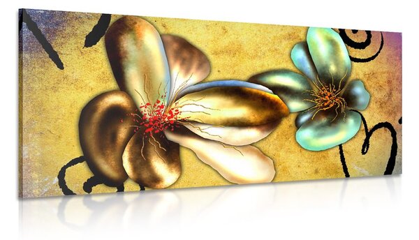 Stampa su tela – Fiori vintage interessanti