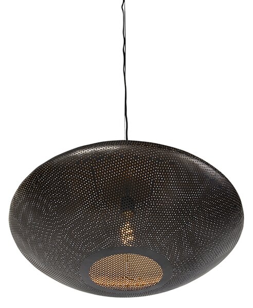 Lampada a sospensione orientale nera con oro 60 cm - Radiance