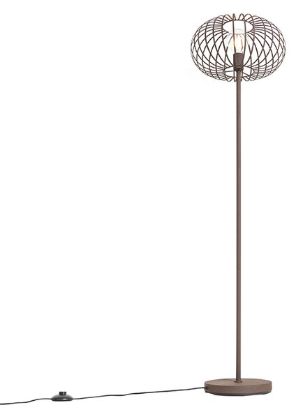 Lampada da terra di design marrone ruggine - Johanna