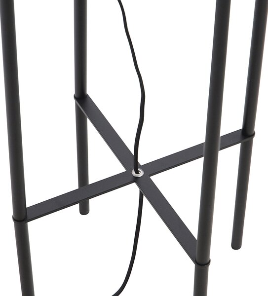 Lampada da terra industriale nera - Bliss Vefa