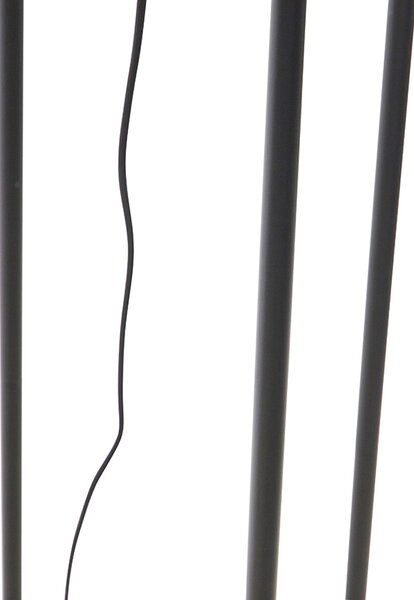 Lampada da terra industriale nera - Bliss Vefa