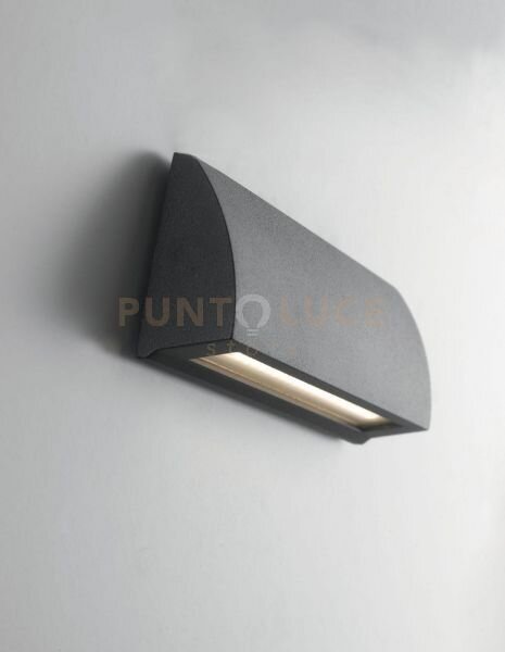 Applique led segnapassi shelby antracite 4w 445lm cct 3000k / 4000k