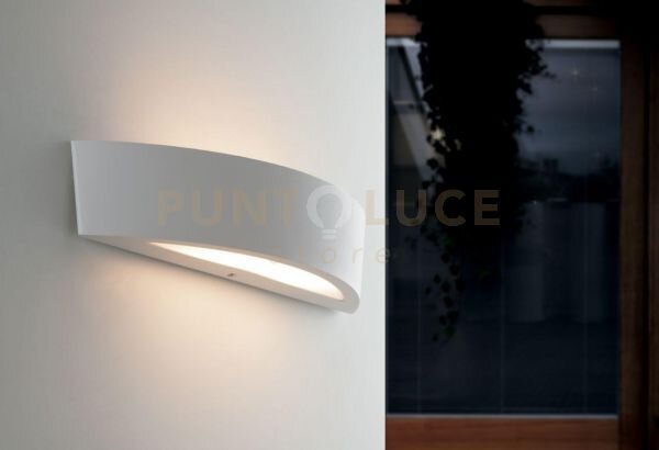 Applique biemissione tucson bianca 2 luci attacco e14 ip44 36x9,6x7
