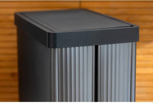 Cestino per la spazzatura blu touch in plastica riciclata 54 l Verto High - Curver