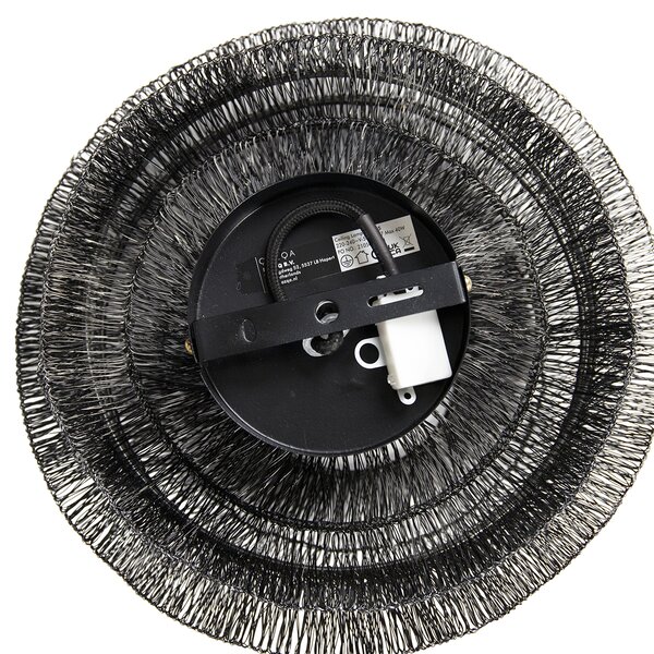 Plafoniera orientale nera 25 cm - Vadi