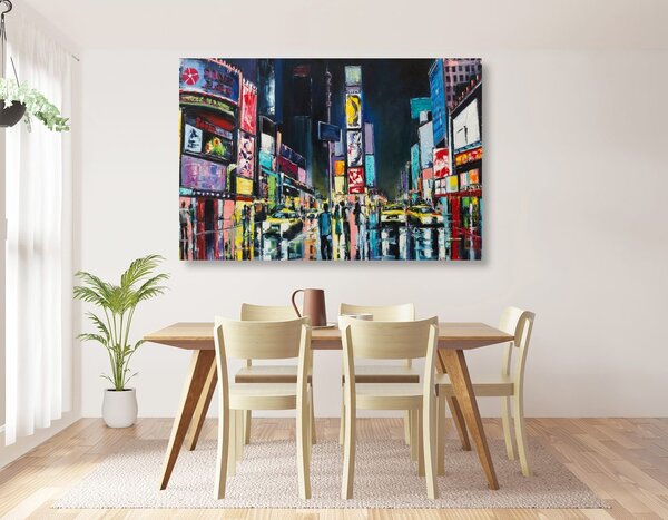 Quadro su tela – New York colorata