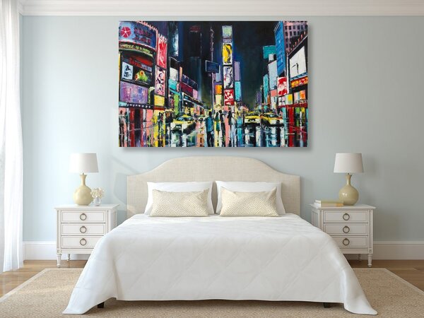 Quadro su tela – New York colorata