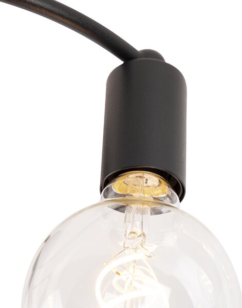 Plafoniera Art Déco nera 4 luci - Facil