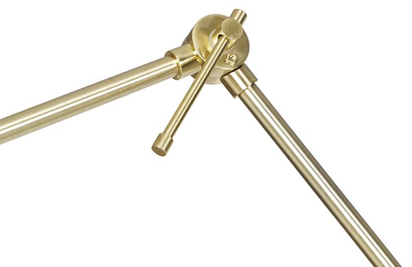 Lampada da terra moderna regolabile oro - Editor
