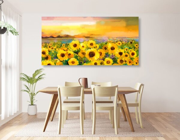 Stampa su tela – Campo di girasoli