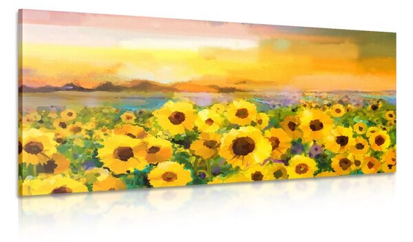 Stampa su tela – Campo di girasoli