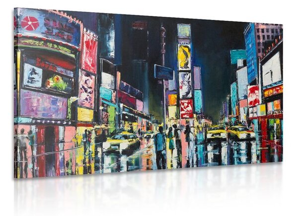 Quadro su tela – New York colorata